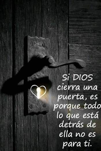 Las puertas cerradas son tan importantes como las abiertas.