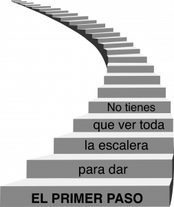 No tienes que ver toda la escalera